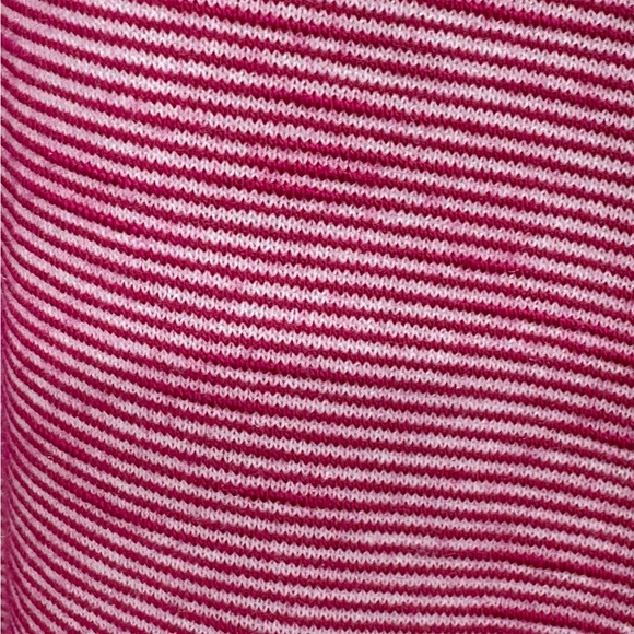 Women’s LOGO by Lori Goldstein Size Medium Pink/White Sleeveless Tunic w Pockets - Picture 2 of 9